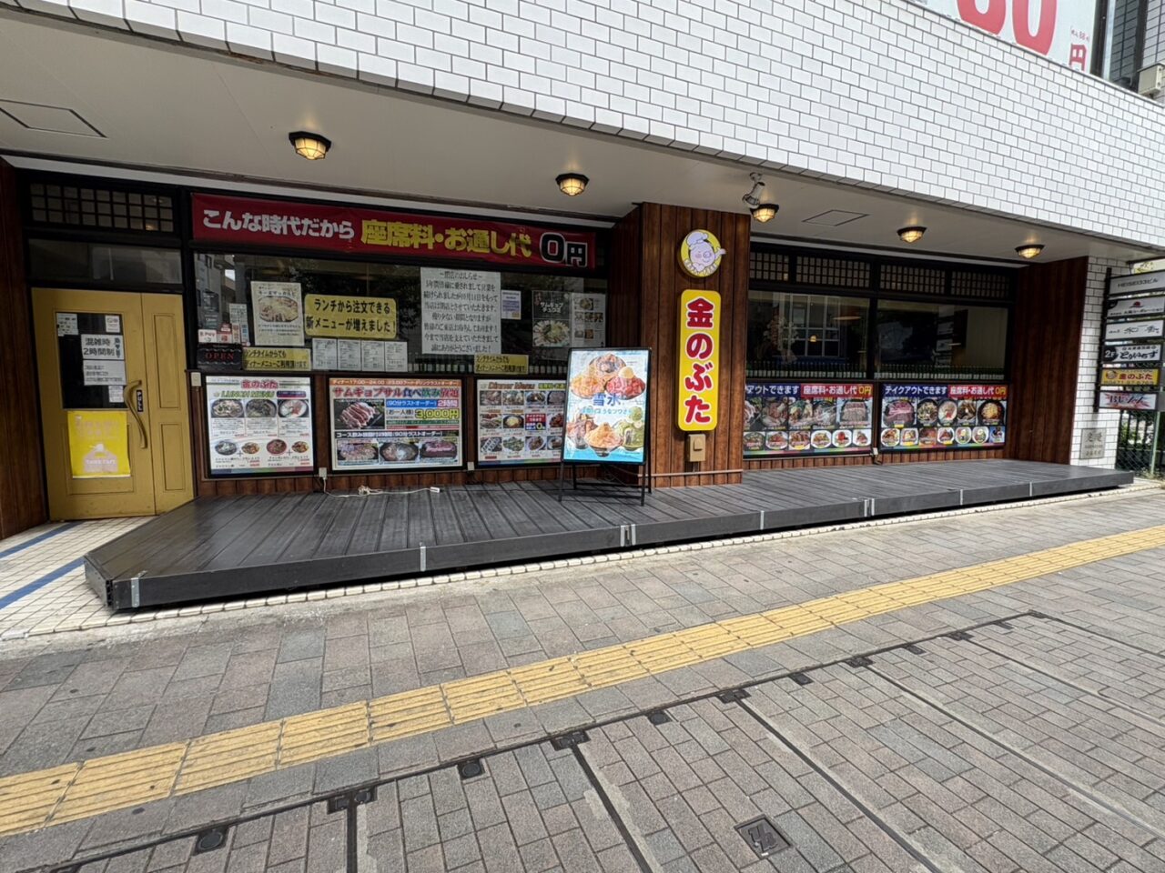 金のぶた　閉店