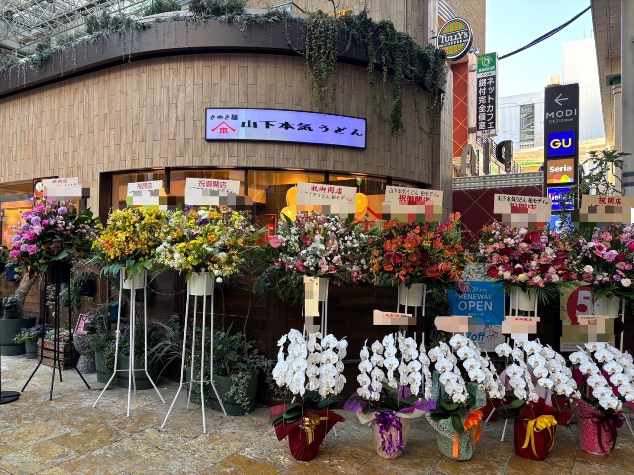 山下本気うどん 柏モディ店 開店
