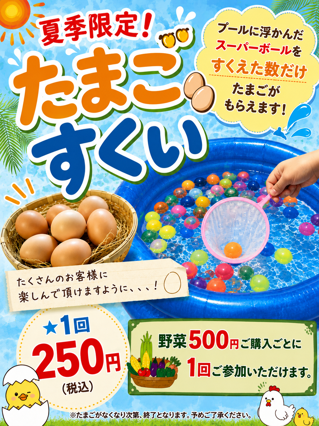 柏の葉朝市のチラシ
