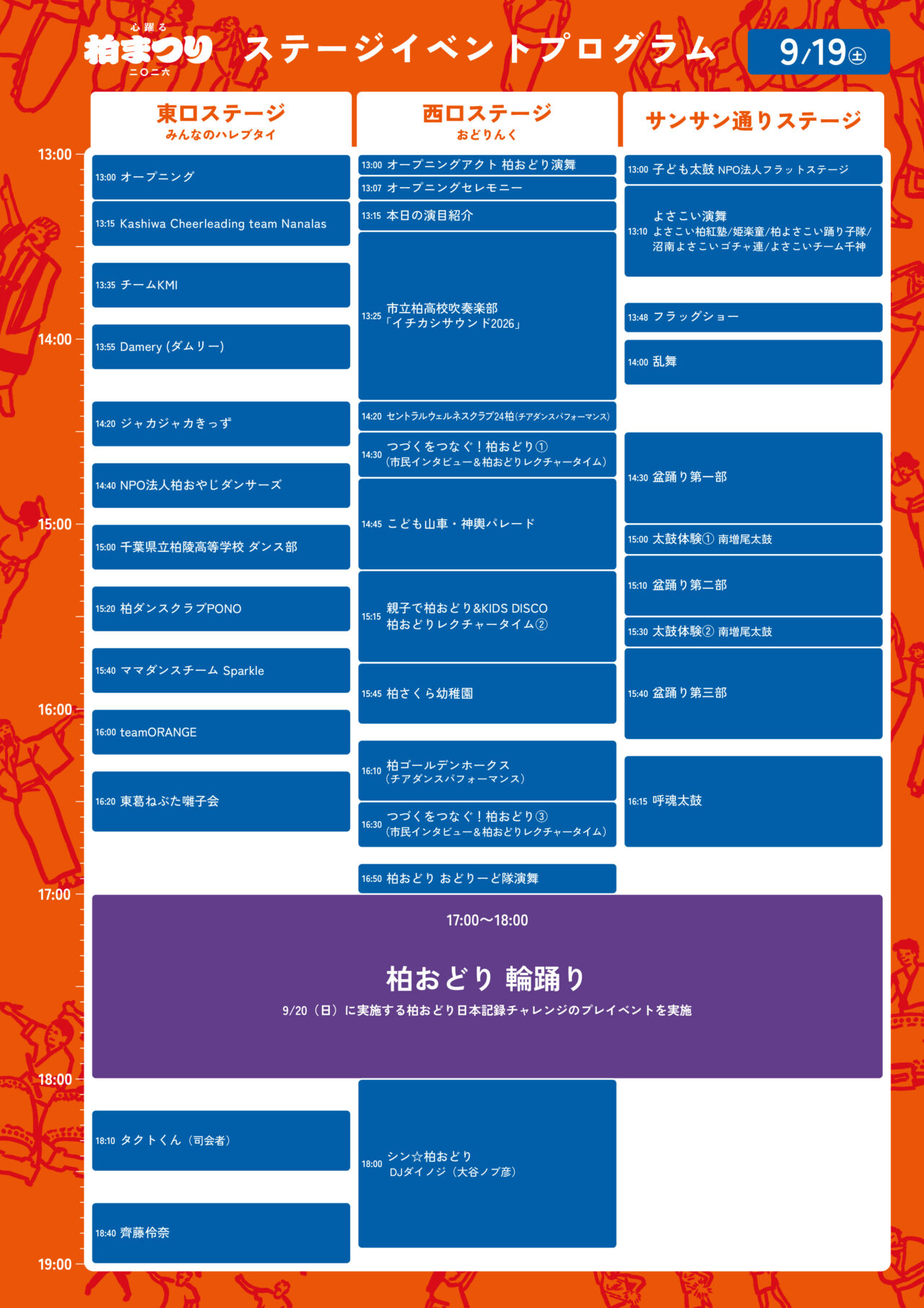 柏まつり2026ステージプログラム
