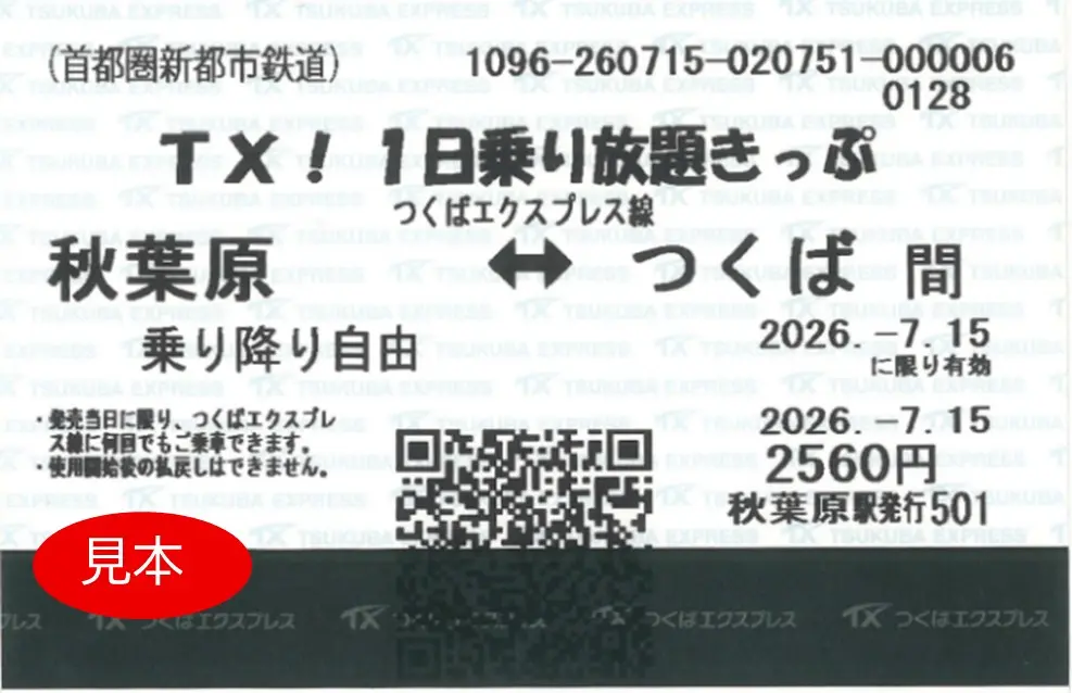 TX乗り放題切符