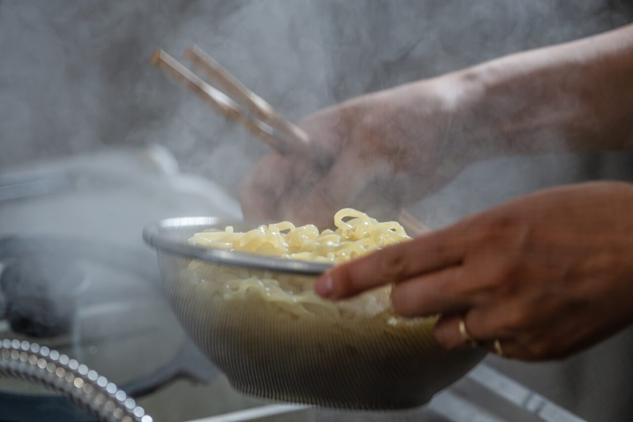 湯切り